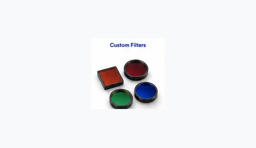 Custom optical filters in multiple shapes and coatings