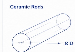 Ceramic rod CAD drawing